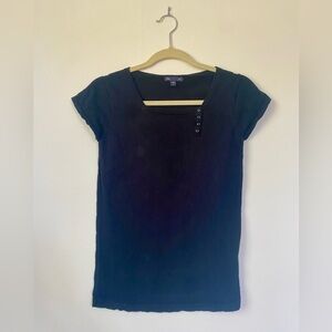 VINTAGE Gap Sweater Button Top, Black, Size Small